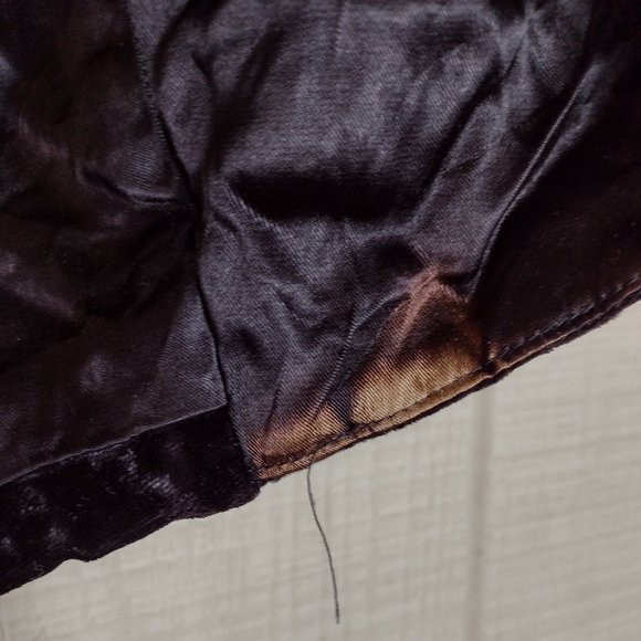 Vintage 90s Jessica McClintock Crushed Velvet Cropped Evening Jacket Shrug Black - Picture 5 of 7